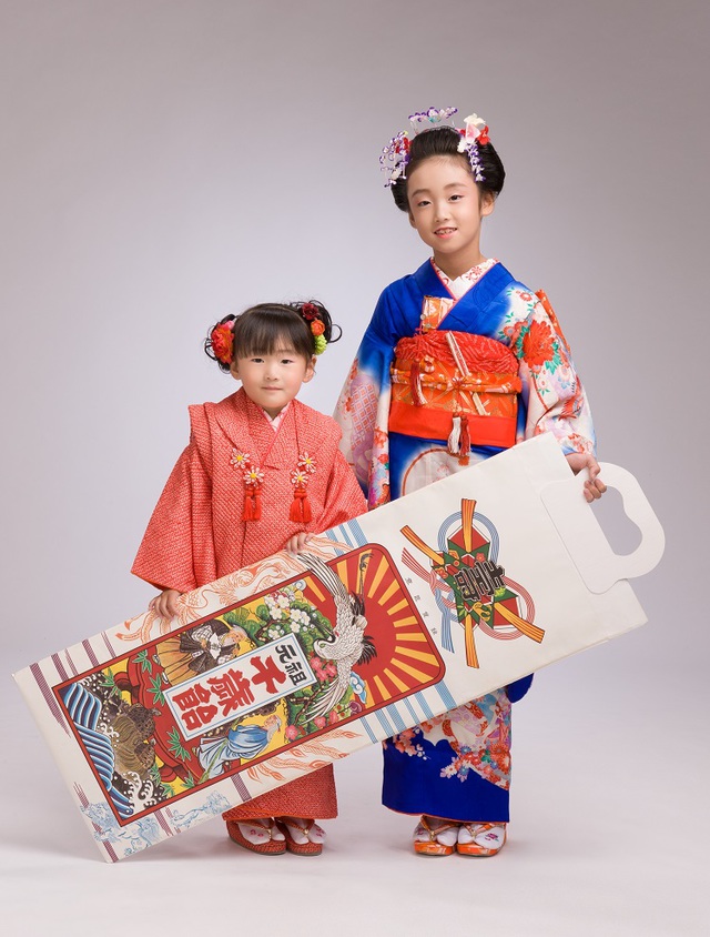 ２人の娘の七五三